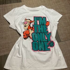 Women’s White T-Shirt with Tigger Print